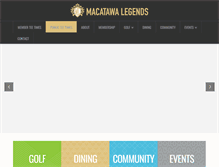 Tablet Screenshot of macatawalegendsgcc.com